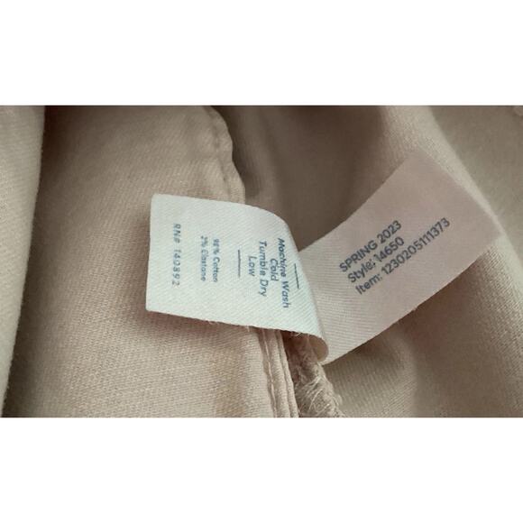 Marine Layer Bridget Crop Pants Size 10 Peach Whip Wide Leg Slim Fit Fall Preppy - Picture 11 of 12